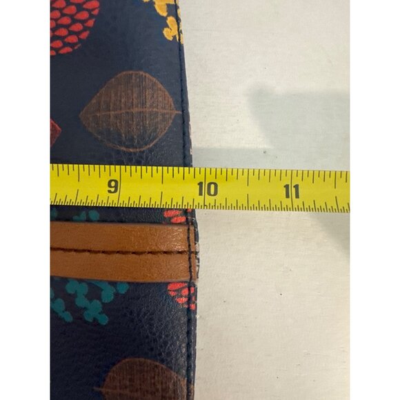 Relic Crossbody Purse Navy Blue Multicolor Botanical Print Trees Modern Artsy - Picture 7 of 11